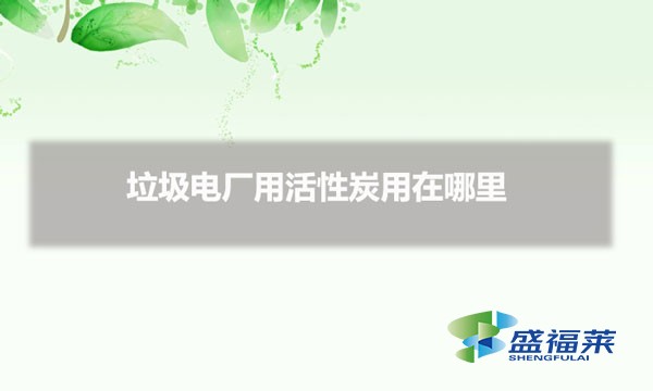 垃圾電廠用活性炭用在哪里（活性炭在垃圾電廠的應用）